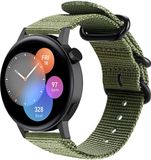Strap-it Nylon gesp smartwatch bandje - groen
