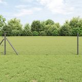 vidaXL Hexagon Hek 0.8 x 25 m PVC Grijs
