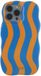 123watches hoesje Candy - blauw oranje - Siliconen, TPU - iPhone 15 Pro Max