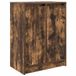 vidaXL Schoenenkast, bewerkt hout, gerookt eiken, 57 x 34 x 76 cm