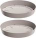 Prosperplast Opvangschaal/onderschaal voor bloempot/plantenpot - 3x - Taupe - Rond - Dia 19 cm
