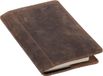 Pride and Soul 30124 - leren hoes DIN A5 PERKINS, leren omslag voor notebook, boekomslag van echt leer, boekomslag in bruin, omslag met bladwijzer, 8 visitekaartjessleuven en pennenlus