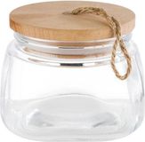 APS Woody Voorraadpot - Glas & Hout - 1 Liter - Luchtdicht