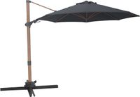 AXI Solis Zweefparasol Ø 300cm Houtlook/grijs incl. Hoes