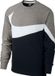 Nike Sportswear Crew Heren Trui - Maat S - Grijs/Wit/Zwart