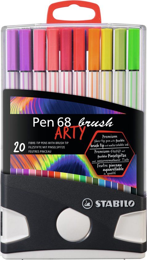 STABILO Pen 68 Brush - ColorParade - 20 Colors