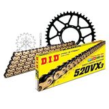 Kettingset DID Kettingset staal 520VX3 / 102 clipslot voor Aprilia SX 125 cc Bj. 2009-2014