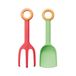 Fiskars Ensemble de plantoir et de fourche pour enfants, 2 en 1, Longueur : 24 cm | Plastique renforcé de fibre de verre, Vert/orange et rouge/orange, MyFirst Fiskars, 1062471