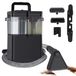Machine de nettoyage de tapis et de tissus d'ameublement - Portable - Double réservoir d'eau - 450 W - 3 têtes de nettoyage - Nettoyage humide - Noir