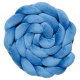 Decoratieve gevlochten top, 200 cm, blauw