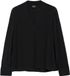 s.Oliver Vrouwen Blouse Zwart Viscose Lange Mouw Regular Fit Maat 48