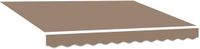 vidaXL - Vervangingsdoek - zonnescherm - 3,5x2,5 m - Taupe - Polyester