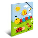 HERMA 19784 verzamelmap DIN A4 kleuterschool Frieda & Friends, set van 3, stevig karton, opbergmap met volledige binnendruk en elastiek, documentenmap voor kinderen, jongens en meisjes