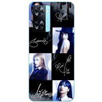 Maniacase Hoesje Oppo A57 4G zwartroze signatuur foto