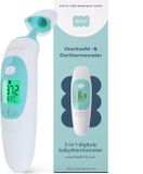 Dutsi Infrarood Thermometer - 2-in-1 Oor- en Voorhoofdthermometer - Digitaal, Snel en Nauwkeurig - Inclusief Batterijen en Opbergetui