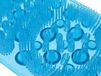 Verk Massage band & borstel dos - scrubben - wassen - Rug voeten en benen - Blauw