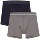 HOM Langer Boxer Long Boxer Briefs HO1 Mannen grey-navy Effen