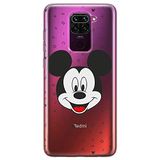 ERT GROUP mobiel telefoonhoesje voor Xiaomi REDMI NOTE 9 origineel en officieel erkend Disney patroon Mickey 020 optimaal aangepast aan de vorm van de mobiele telefoon, gedeeltelijk bedrukt