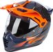 Klim Krios Pro Echo Carbon ECE/DOT Endurohelm - Zwart/oranje