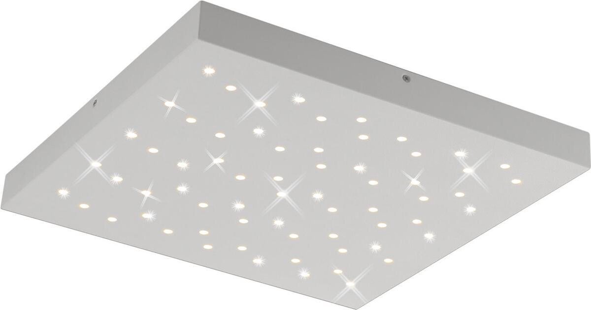 Qualu LED Plafondlamp - Plafondverlichting - Torna Tarza - 22W - Aanpasbare Kleur - Vierkant - Mat Wit - Aluminium