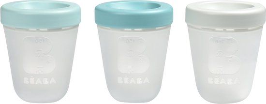 BEABA, Set van 3 stapelbare siliconen kommen
