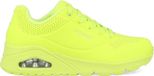 Skechers Uno Night Shades Dames Sneakers - Neon Geel - Maat 37.5