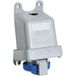 Amphenol prise murale CEE 16 A, 3 pôles (2p+pe), femelle, codage 6h bleu 200/250v fréquence 50 et 60hz - 1 pièce