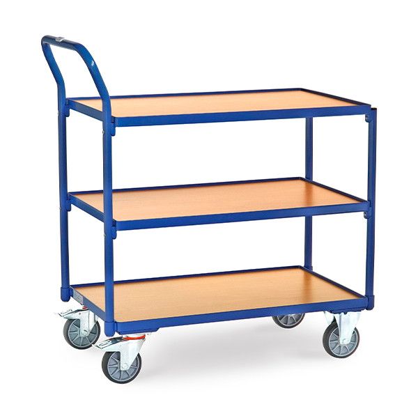 Fetra lichte tafelwagen met 3 etages met laadvlak van 850 x 500 mm