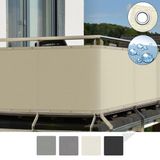 Sol Royal Balkonscherm Creme 500 x 90 cm