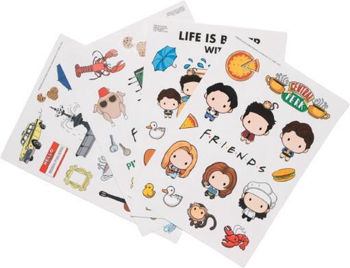 Grupo Erik gadgetstickers Friends junior vinyl 58 stuks