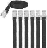 ProPlus Caravan/Camper Fietsen Spanbanden/Sjorbanden/Bindriemen - 6x Stuks - 100 cm