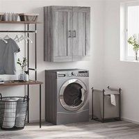 vidaXL Wandkast 69,5x34x90 cm bewerkt hout grijs sonoma eikenkleurig