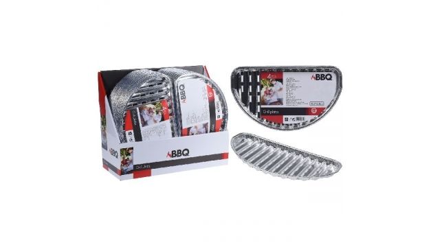 Basic Aluminium Grillschalen Set 4 Stuks - 8719202940848