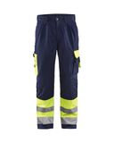 Blåkläder Werkbroek High Vis 1584-1860 - High Vis Geel/Marineblauw - C58