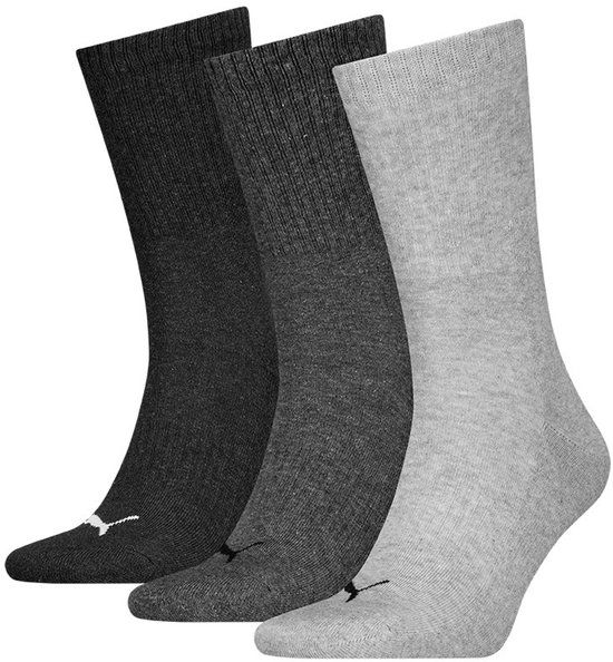 Puma Sportsokken Cushioned New Generation - 3 paar Crew sokken - Grey Melange - Maat 39/42