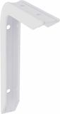 AMIG Plankdrager/planksteun van aluminium - gelakt wit - H150 x B100 mm - heavy support - boekenplank steunen