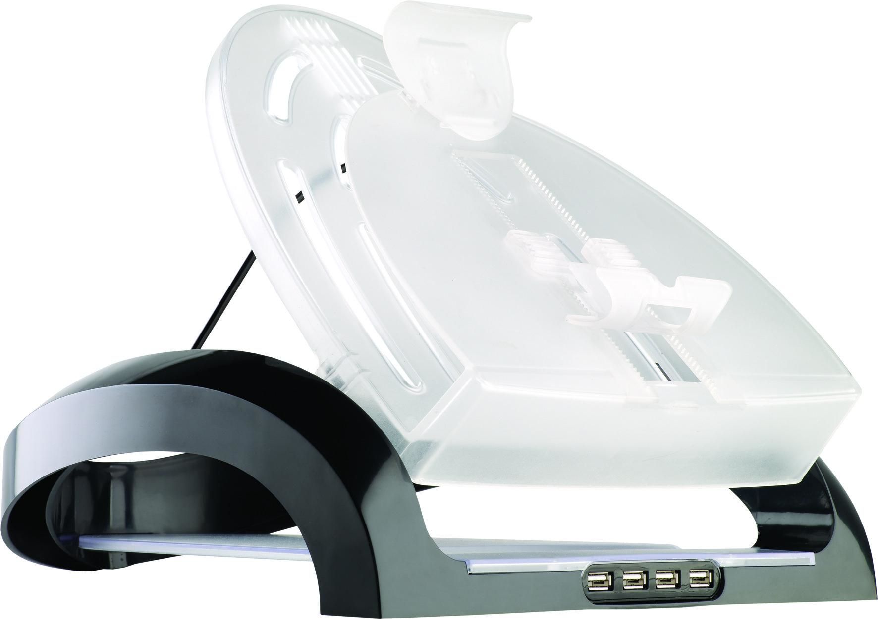 Fellowes Smart Suites Multimedia Werkstation - Zwart/Transparant