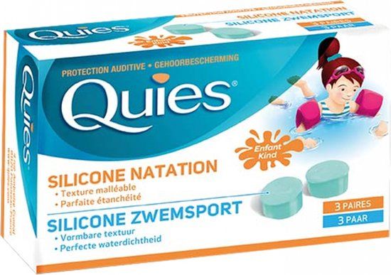 Quies Oordoppen Zwemmen Kind Silic. 3 Paar
