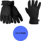 Heatkeeper - Mega thermo handschoenen heren - Zwart - L/XL - 2-Paar
