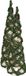 Gerimport 2x stuks kerstverlichting figuren Led kegel kerstbomen draad/groen 60 cm 30 leds