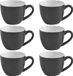 Icecat Tasse à expresso en porcelaine 90 ml Demitasse Noir - Lot de 6