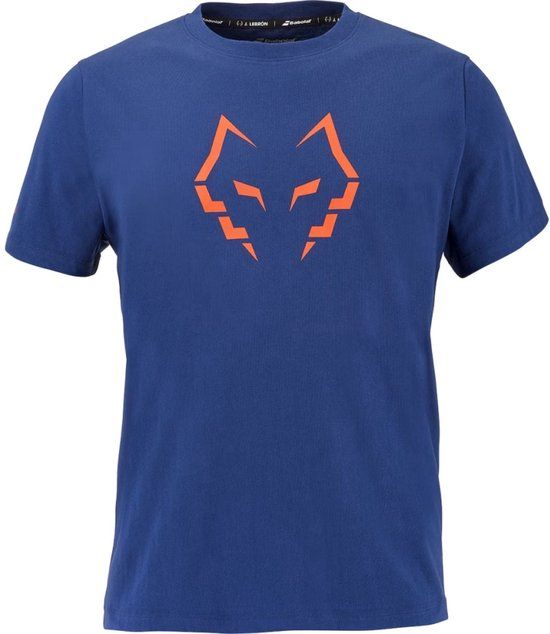 Babolat Cotton T-Shirt Lebron 2026 Blue Depthskleur Korte mouw Polyester Mannen Padel