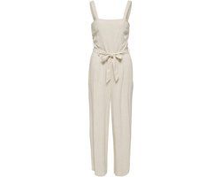 ONLY - ONLSIESTA LINEN BL BELT JUMPSUIT PNT - Vrouwen - Pakken - Moonbeam - XS/32
