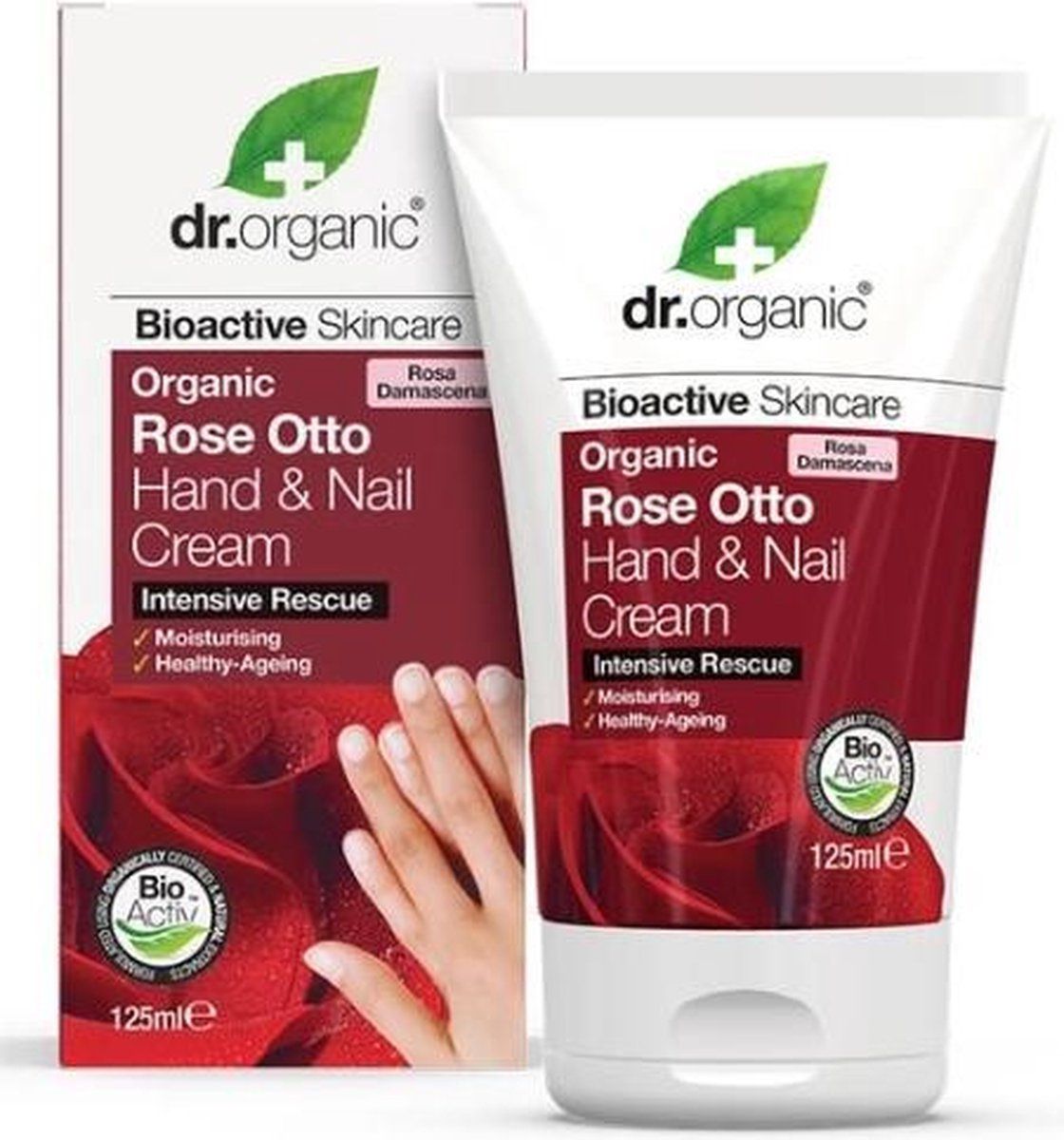 Dr. Organic Rose Otto Hand & Nail crème 125ml