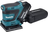 Makita DBO480RTJ LXT 18V Li-ion Accu Handpalm vlakschuurmachine set (2x 5,0Ah) in Mbox - 114x140 mm