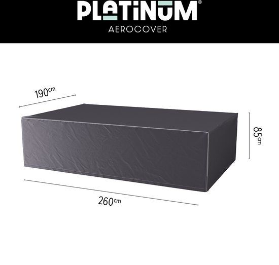 Platinum AeroCover Tuinsethoes 260x190xH85cm - Antraciet