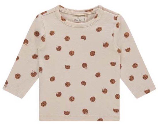 A Tiny Story Long Sleeve T-Shirt - Maat 50 - Snow