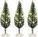 Luville - Snowy Conifer Lighted - Set of 3