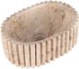 Differnz Ribba waskom - 30x20x12cm - marmer - beige