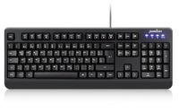 Perixx, 11363, PERIBOARD-517 AA8 Waterdicht wasbaar toetsenbord met numeriek blok, IP65, volledig waterdicht, zwart, QWERTZLayout